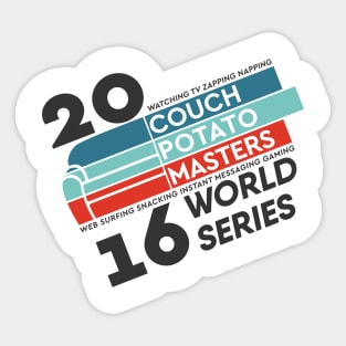 Couch Potato Masters Sticker